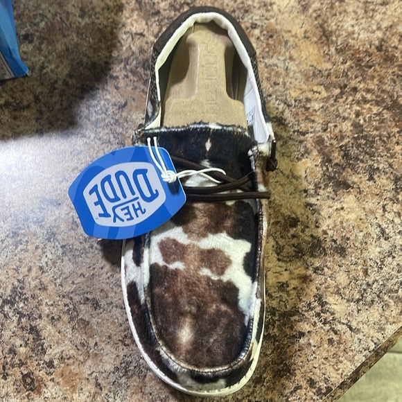 Hey Dudes Wendy Tartan cow print.  Buckle exclusive - Picture 5 of 5